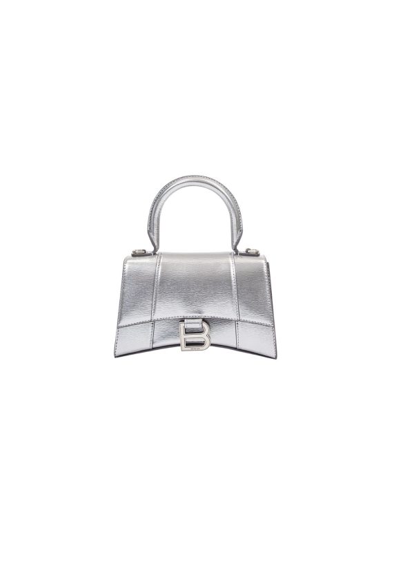 4 balenciaga hourglass small handbag in grey for women womens bags 9in23cm 9988 1