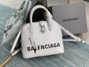 14 balenciaga ville small handbag in white for women womens bags 102in26cm 9988