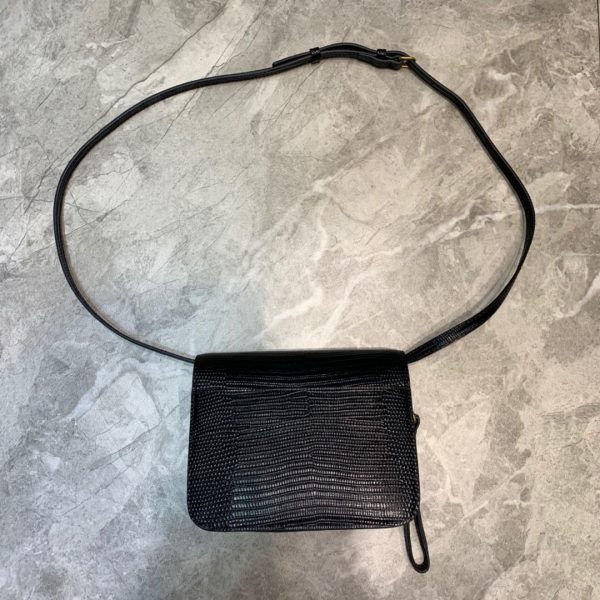 2 balenciaga b small lizard effect crossbody bag in black for women womens bags 7in18cm 9988