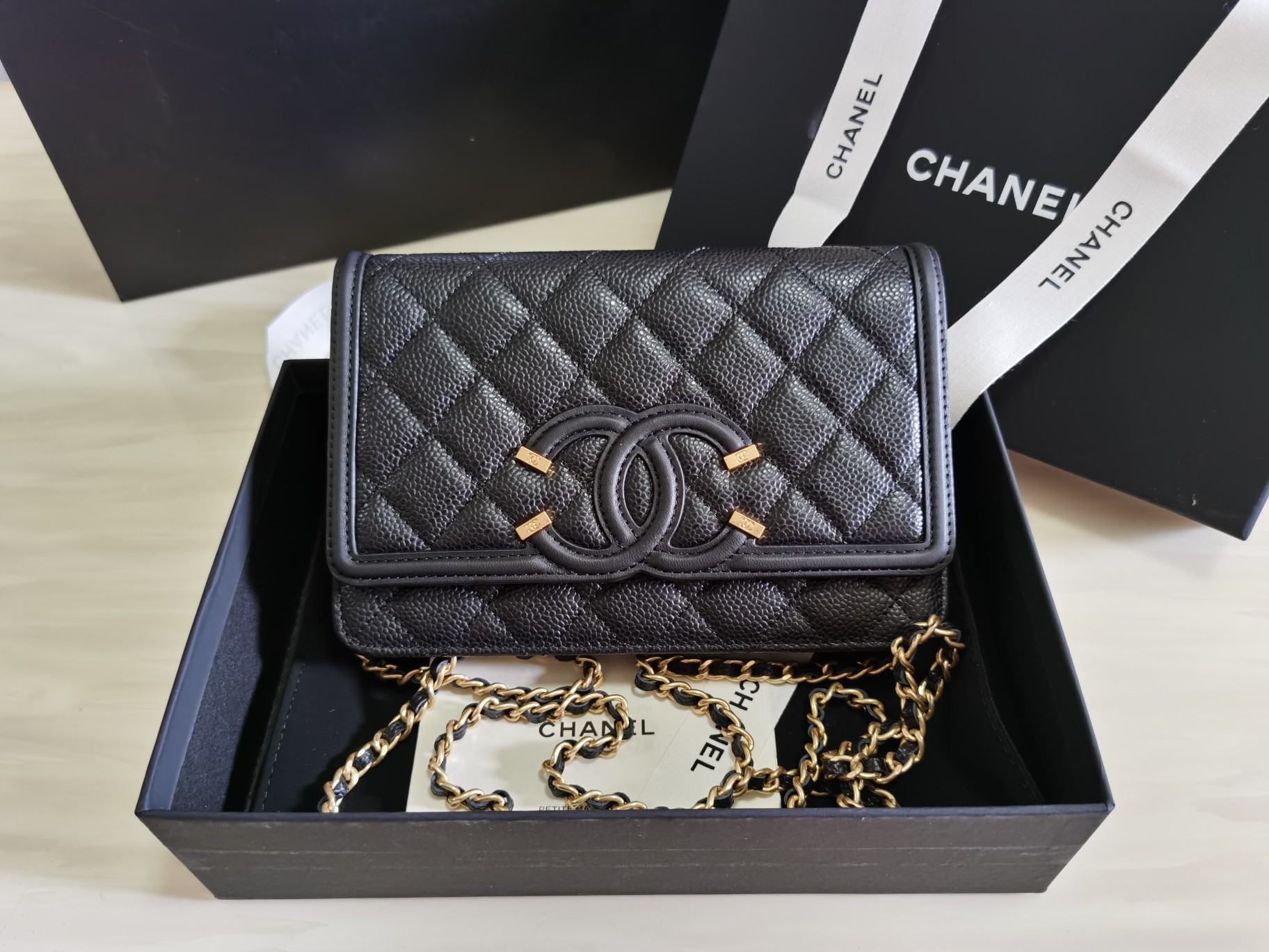 chanel coco woc crossbody bag 20cm black 9988