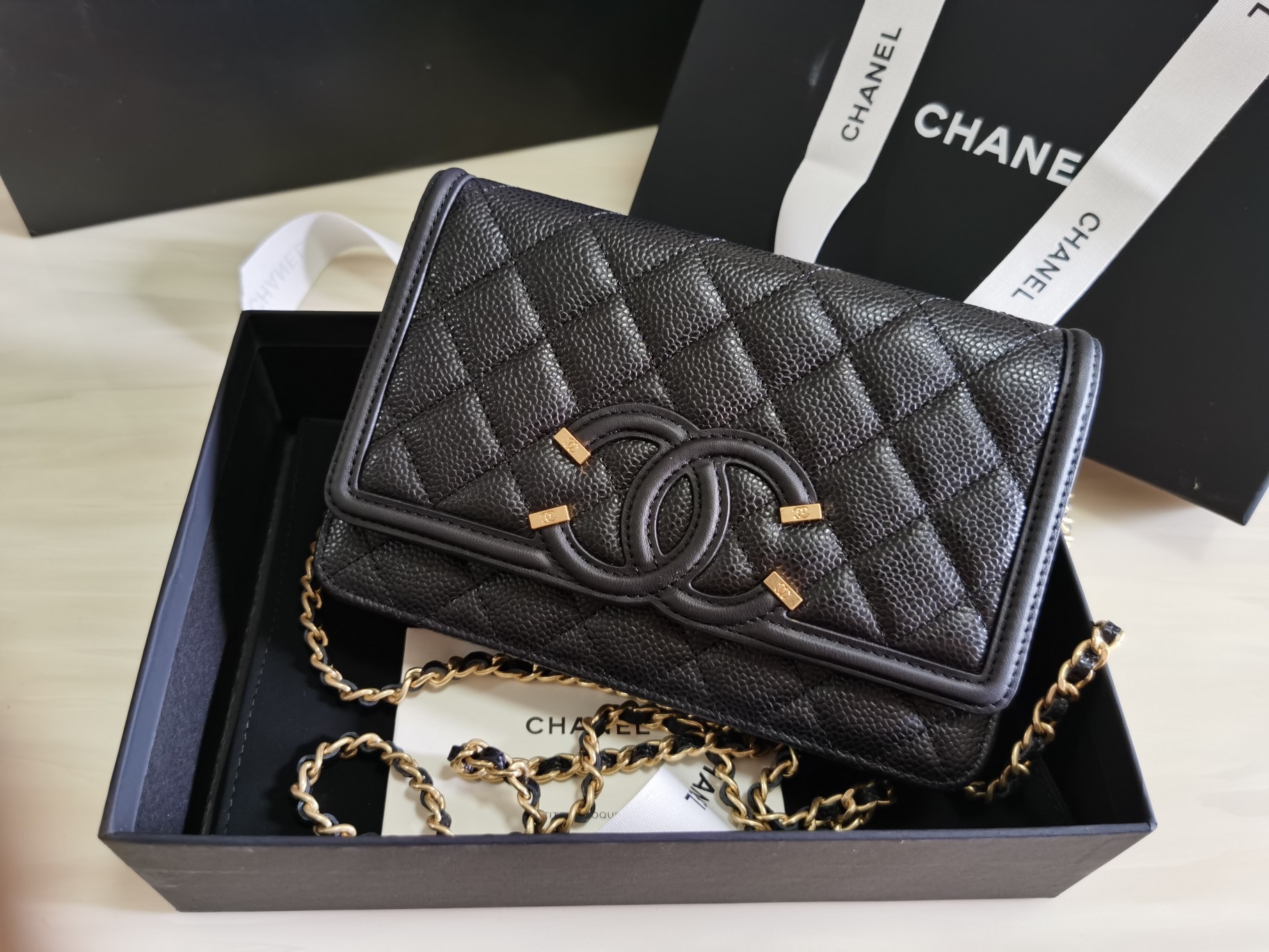 1 chanel coco woc crossbody bag 20cm black 9988