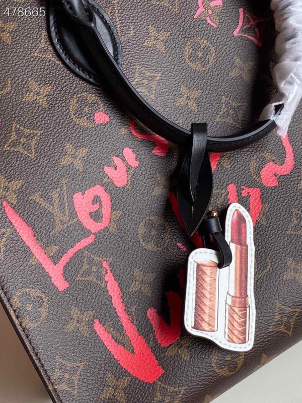 7 louis vuitton onthego mm fall in love monogram canvas brown for women womens handbags tote bag 35cm lv m45888 9988