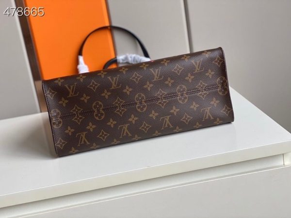 10 louis vuitton onthego mm fall in love monogram canvas brown for women womens handbags tote bag 35cm lv m45888 9988
