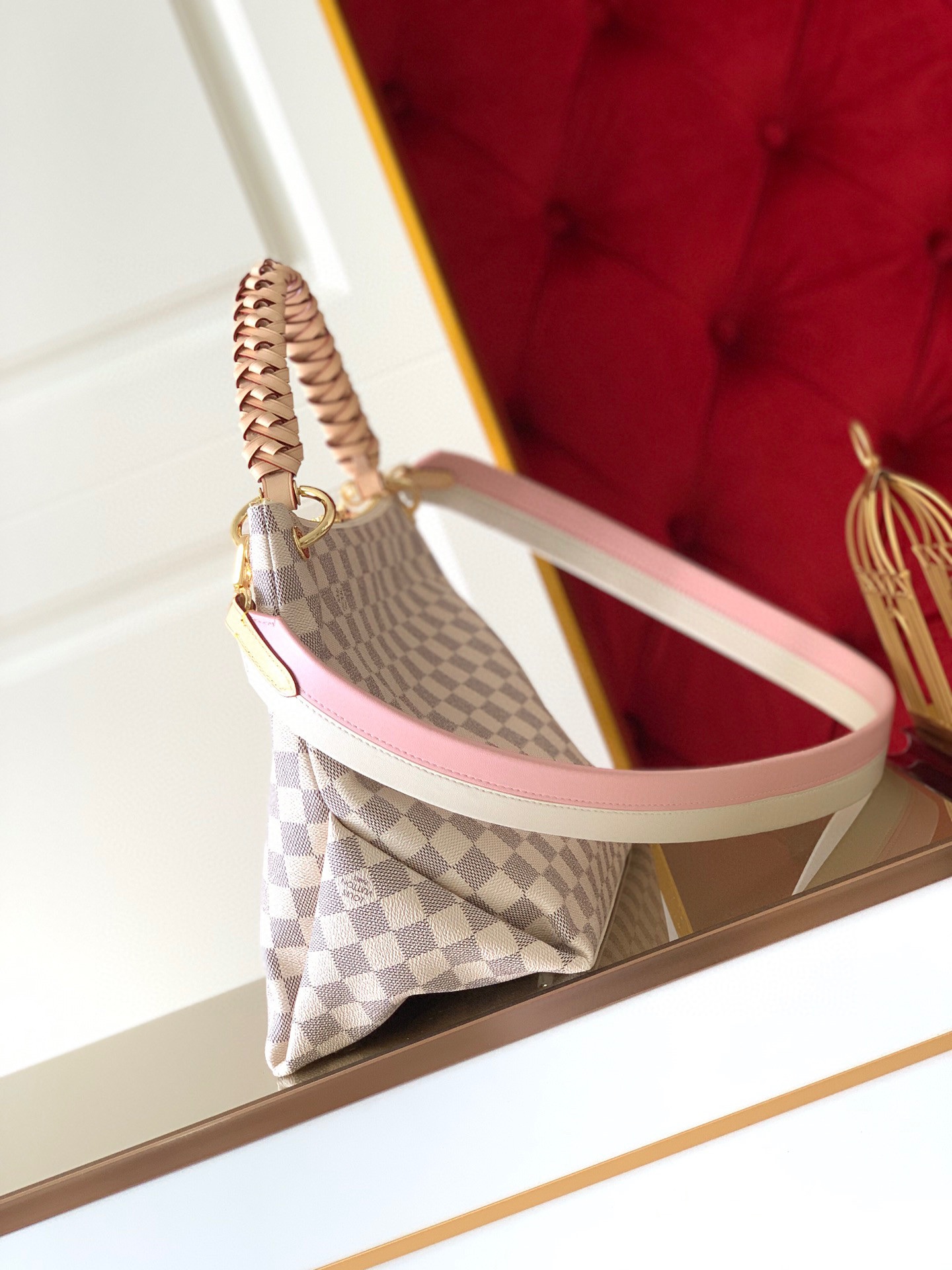 1 louis vuitton beaubourg hobo mm damier azur canvas for women womens handbags shoulder and crossbody bags 126in32cm lv n40343 9988