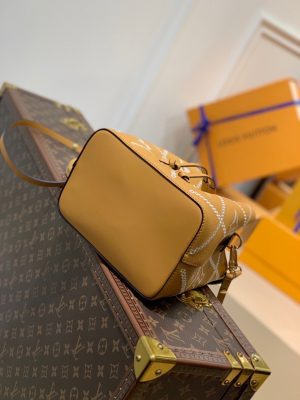 2 louis vuitton neonoe mm bucket bag monogram empreinte arizona brown for women womens handbags shoulder bags 102in26cm lv m46029 9988