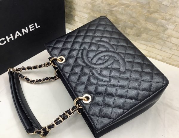 7 chanel cardigans classic tote bag gold toned hardware black for women 133in34cm 9988