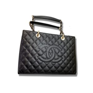 11 chanel cardigans classic tote bag gold toned hardware black for women 133in34cm 9988