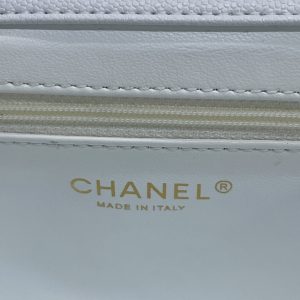 3 chanel mini flap bag top handle white for women 75in19cm 9988 1