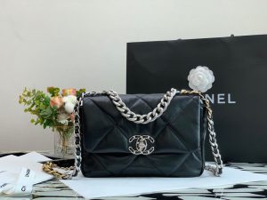 3 chanel classic flap bag black for women 102in26cm 9988