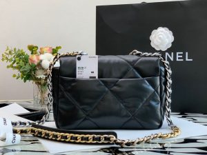 6 chanel classic flap bag black for women 102in26cm 9988