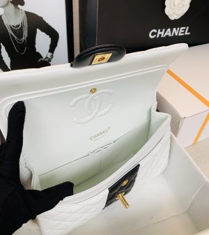 1 chanel mini flap bag white for women 98in25cm 9988