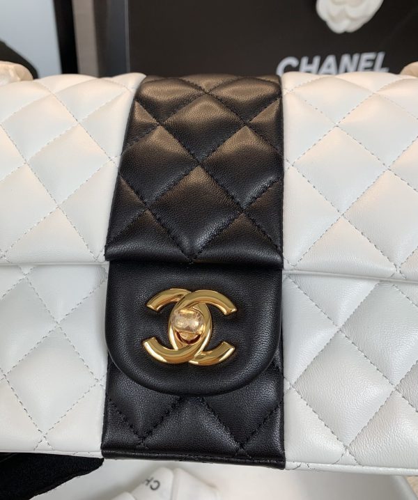 5 chanel mini flap bag white for women 98in25cm 9988