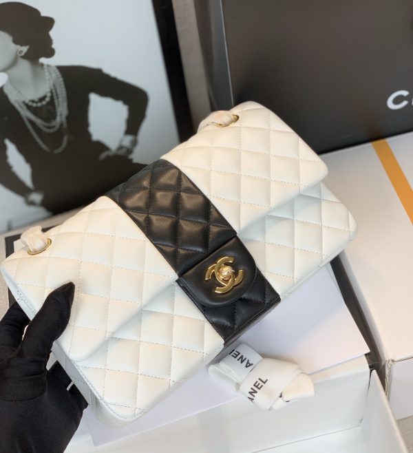 6 chanel mini flap bag white for women 98in25cm 9988