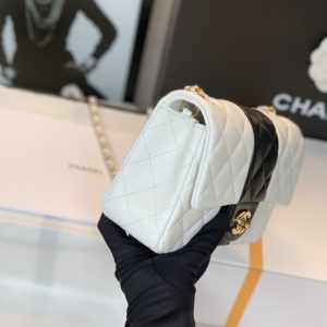 7 chanel mini flap bag white for women 98in25cm 9988