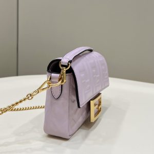 3 fendi baguette purple for women womens handbags shoulder and crossbody bags 75in19cm ff 8bs017 9988