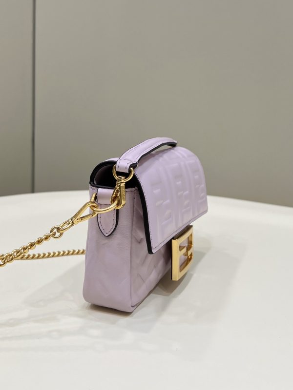 3 fendi baguette purple for women womens handbags shoulder and crossbody bags 75in19cm ff 8bs017 9988