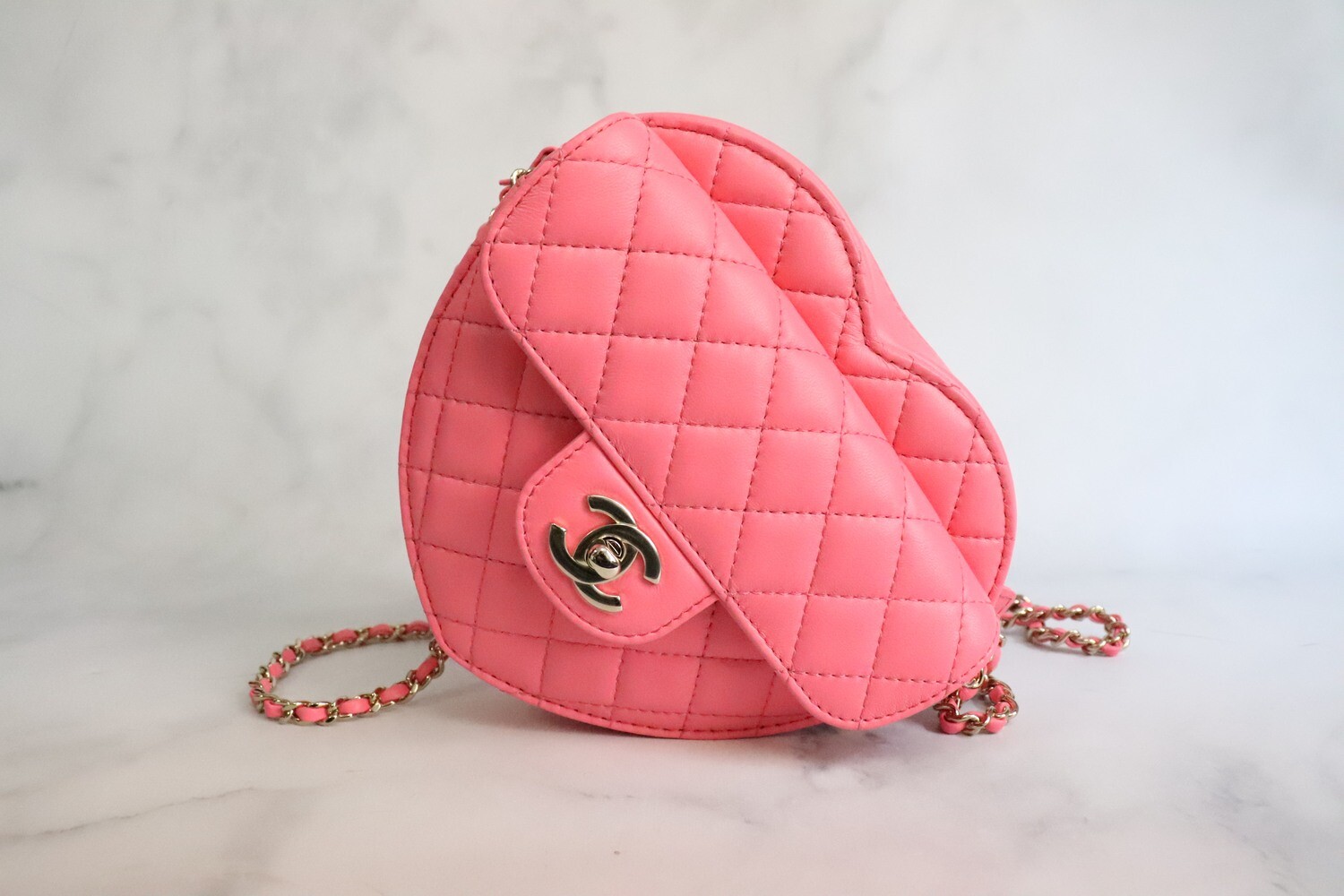 1 chanel mini heart bag coral pink for women 7in18cm as3191 b07958 nh621 9988