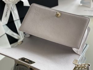 1-Chanel Medium Classic Flap Bag 25Cm Grey For Women A67086   9988
