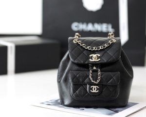 chanel backpack black for women 7 in18cm 9988