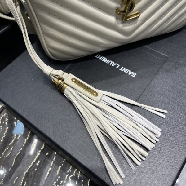 1 saint laurent lou camera bag white with gold toned hardware for women 9in23cm ysl 612544dv7079207 9988