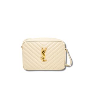 4 saint laurent lou camera bag white with gold toned hardware for women 9in23cm ysl 612544dv7079207 9988