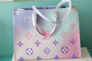 3 louis vuitton onthego gm tote bag in monogram canvas sunrise pastel for women 161in41cm lv m46076 9988