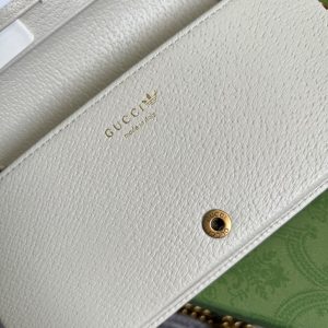 gucci Flora x adidas wallet with chain black for women womens bags 75in19cm gg 621892 uz3bg 1057 9988