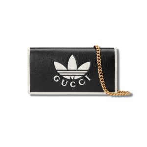 11 gucci x adidas ozweego wallet with chain black for women womens bags 75in19cm gg 621892 uz3bg 1057 9988