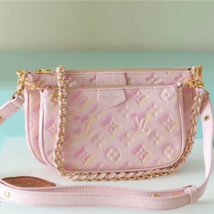 1 louis vuitton multi pochette accessoires monogram empreinte pink for women womens handbags 94in24cm lv m46093 9988