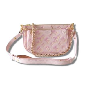 4 louis vuitton multi pochette accessoires monogram empreinte pink for women womens handbags 94in24cm lv m46093 9988