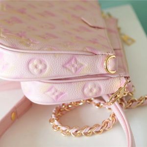 6 louis vuitton multi pochette accessoires monogram empreinte pink for women womens handbags 94in24cm lv m46093 9988