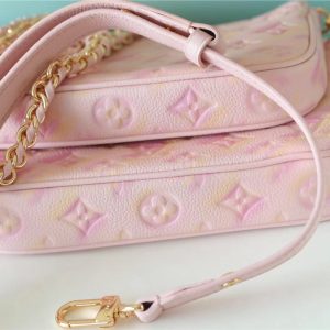 7 louis vuitton multi pochette accessoires monogram empreinte pink for women womens handbags 94in24cm lv m46093 9988