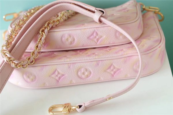 7 louis vuitton multi pochette accessoires monogram empreinte pink for women womens handbags 94in24cm lv m46093 9988