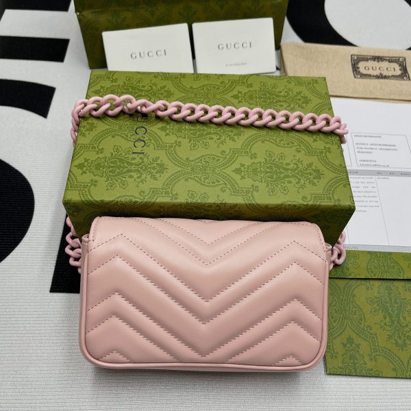 8 gucci marmont super mini bag pink for women womens bags 62in17cm gg 9988