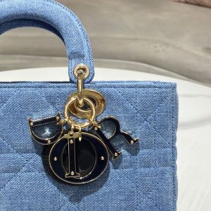 7 christian dior lady djoy bag blue for women womens handbags 26cm10in cd m0540wtja m928 9988