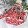 christian dior medium lady dlite bag red for women womens handbags 24cm95in cd 9988