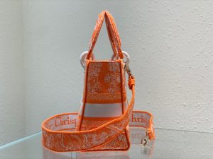 6 christian dior medium lady dlite bag orange for women womens handbags 24cm95in cd m0565oroc m057 9988
