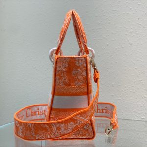 13 christian dior medium lady dlite bag orange for women womens handbags 24cm95in cd m0565oroc m057 9988