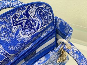 5 christian dior medium lady dlite bag energy blue for women womens handbags 24cm95in cd m0565Square m808 9988