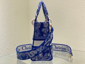 7 christian dior medium lady dlite bag energy blue for women womens handbags 24cm95in cd m0565Square m808 9988