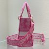 christian dior medium lady dlite bag pink for women womens handbags 24cm95in cd m0565oroc m956 9988