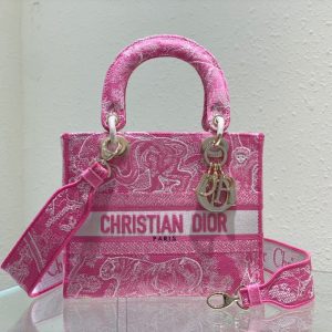 1 christian dior medium lady dlite bag everything pink for women womens handbags 24cm95in cd m0565oroc m956 9988