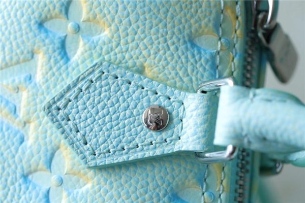 Louis Vuitton Nano Speedy Monogram Empreinte Vert Deau Green