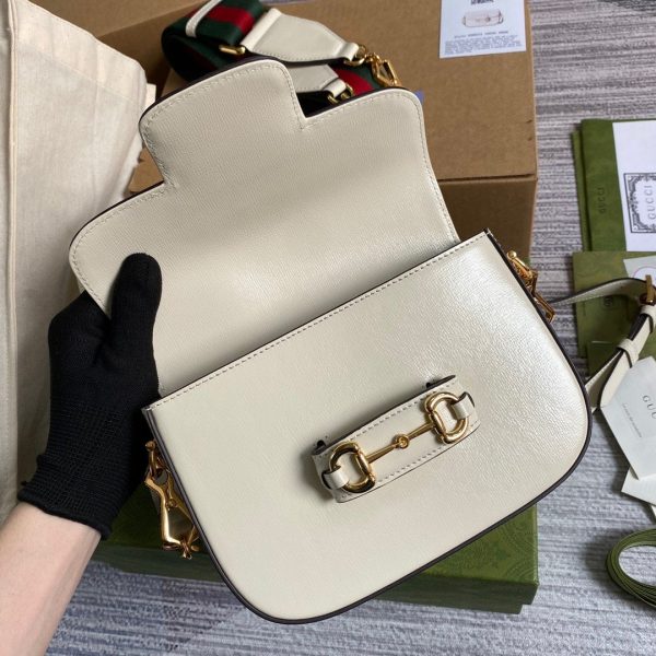 5 Court gucci horsebit 1955 mini bag white for women womens bags 8in21cm gg 658574 18ysg 9068 9988