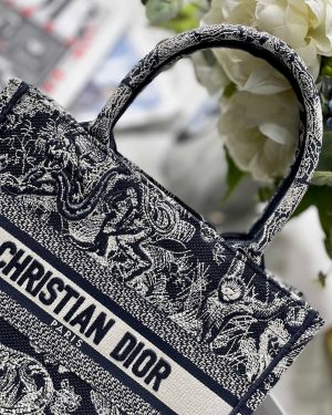 christian dior small dior book tote blue for women womens handbags 265cm105in cd m1265zrgo m928 9988