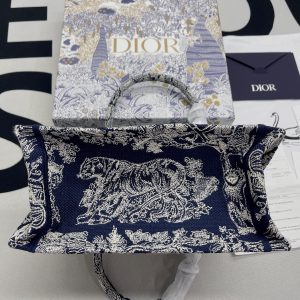 2-Christian Dior Small Dior Book Tote Blue For Women Womens Handbags 26.5Cm10.5In Cd M1265zrgo_M928   9988