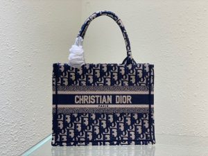 1-Christian Dior Small Dior Book Tote Blue For Women Womens Handbags 26.5Cm10.5In Cd M1265zriw_M928   9988