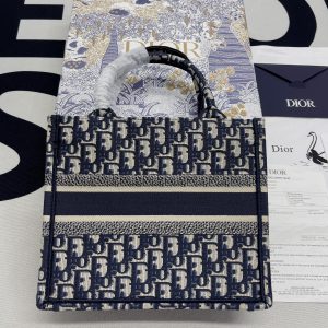 3-Christian Dior Small Dior Book Tote Blue For Women Womens Handbags 26.5Cm10.5In Cd M1265zriw_M928   9988