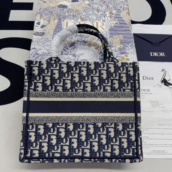REP 1:1] Christian Dior Medium Dior Book Tote Bag Blue For Women