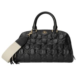 4 gucci gg medium tote black for women womens bags 15in38cm gg 631685 um8ig 1000 9988